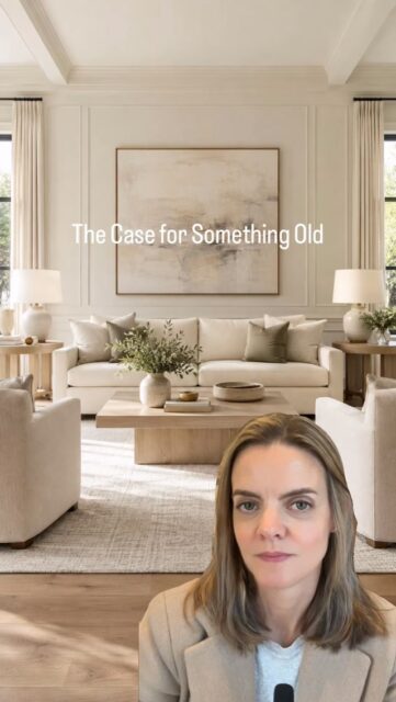 Sometimes a brand new room needs something with a little HISTORY! An antique, vintage piece, family object or weird estate sale find can bring in the patina and personality that you just can’t order overnight.

What’s something old you love in YOUR home?

@interiordesigncommunity #idcvideo #vintagedecor #antiques #interiordesign #mcnicolinteriordesigns
