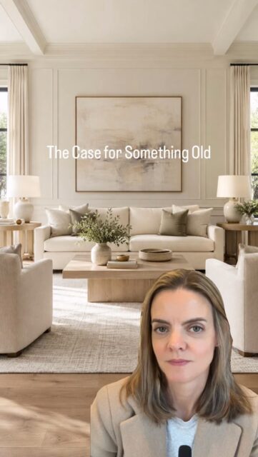Sometimes a brand new room needs something with a little HISTORY! An antique, vintage piece, family object or weird estate sale find can bring in the patina and personality that you just can’t order overnight.

What’s something old you love in YOUR home?

@interiordesigncommunity #idcvideo #vintagedecor #antiques #interiordesign #mcnicolinteriordesigns