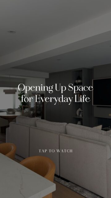 Hot take: “open concept” means absolutely nothing to me unless it actually makes your life better. At Project Martin, it really did.

The kitchen, dining room and family room used to be chopped up by walls and awkward pass-throughs, which meant everyone naturally ended up in their own little zone.

Once those walls came down? Totally different house. Natural light could finally move between the spaces, sightlines opened up, and suddenly someone could cook while chatting with whoever was at the table AND still be part of whatever was happening on the sofa.

Interior design by @mcnicolinteriordesigns

#interiordesignertoronto #homerenovation #openconceptdesign