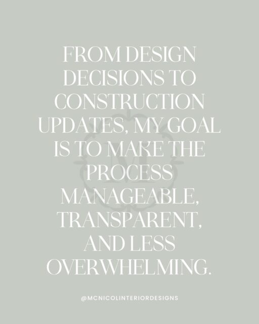 If your biggest renovation fear is “I have absolutely no idea what I’m doing”…good news: you’re not supposed to. You don’t need to suddenly become fluent in floor plans, construction timelines, furniture sourcing and which decision needs to happen six weeks before another decision.

That’s my lane. From the beginning, I want the scope and investment to feel clear. Then throughout the project, I’m handling everything from design concepts and drawings to sourcing, procurement and site reviews, while keeping you updated along the way.

You still get to be involved in creating your home. You just don’t need to become its full-time project detective in the process.

Ready to hand over the moving pieces and actually enjoy your renovation? Get in touch through the link in bio.

📍McNicol Interior Designs | Toronto Interior Designer

#interiordesignertoronto #homerenovation #mcnicolinteriordesigns