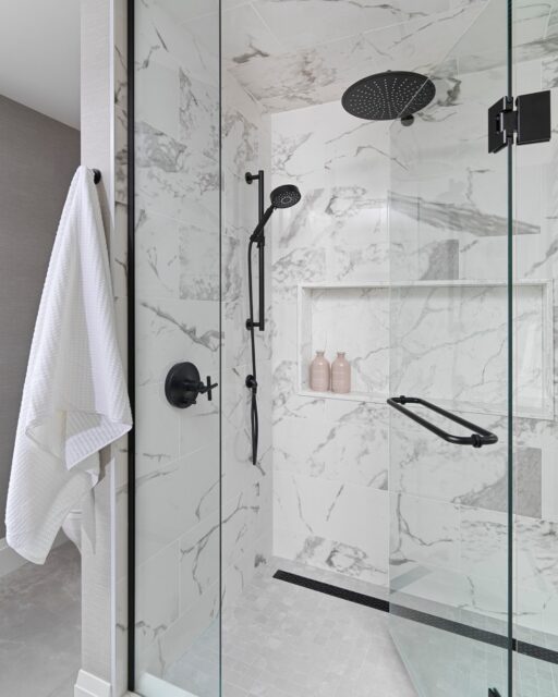 Four kids sharing bedrooms and six people sharing two bathrooms might work for a while. But eventually everybody gets bigger, routines get longer, and suddenly mornings feel like you’re running airport traffic control.

That’s exactly where this Project Bronte family was headed. Instead of simply updating their very 80s/90s bathrooms, we reworked the second-floor plan so the four kids could split between two bathrooms while their parents got a private ensuite of their own.

More sinks, storage, and breathing room. And maybe most importantly...far fewer negotiations over who gets the bathroom next.

Interior Design @mcnicolinteriordesigns
Photography @arnalphotography

📍Oakville Interior Designer⠀⠀⠀⠀⠀⠀⠀⠀⠀
#oakvilleinteriordesigner #bathroomaesthetic #homerenovation